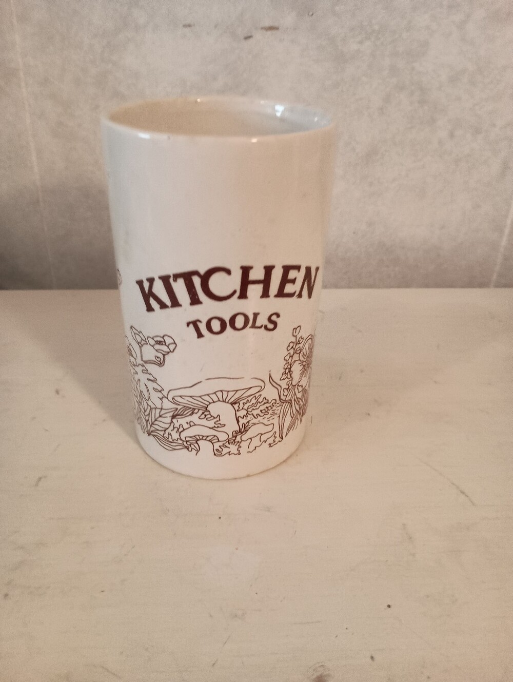 Vintage Kitchen Tools Ceramic Utensil Holder